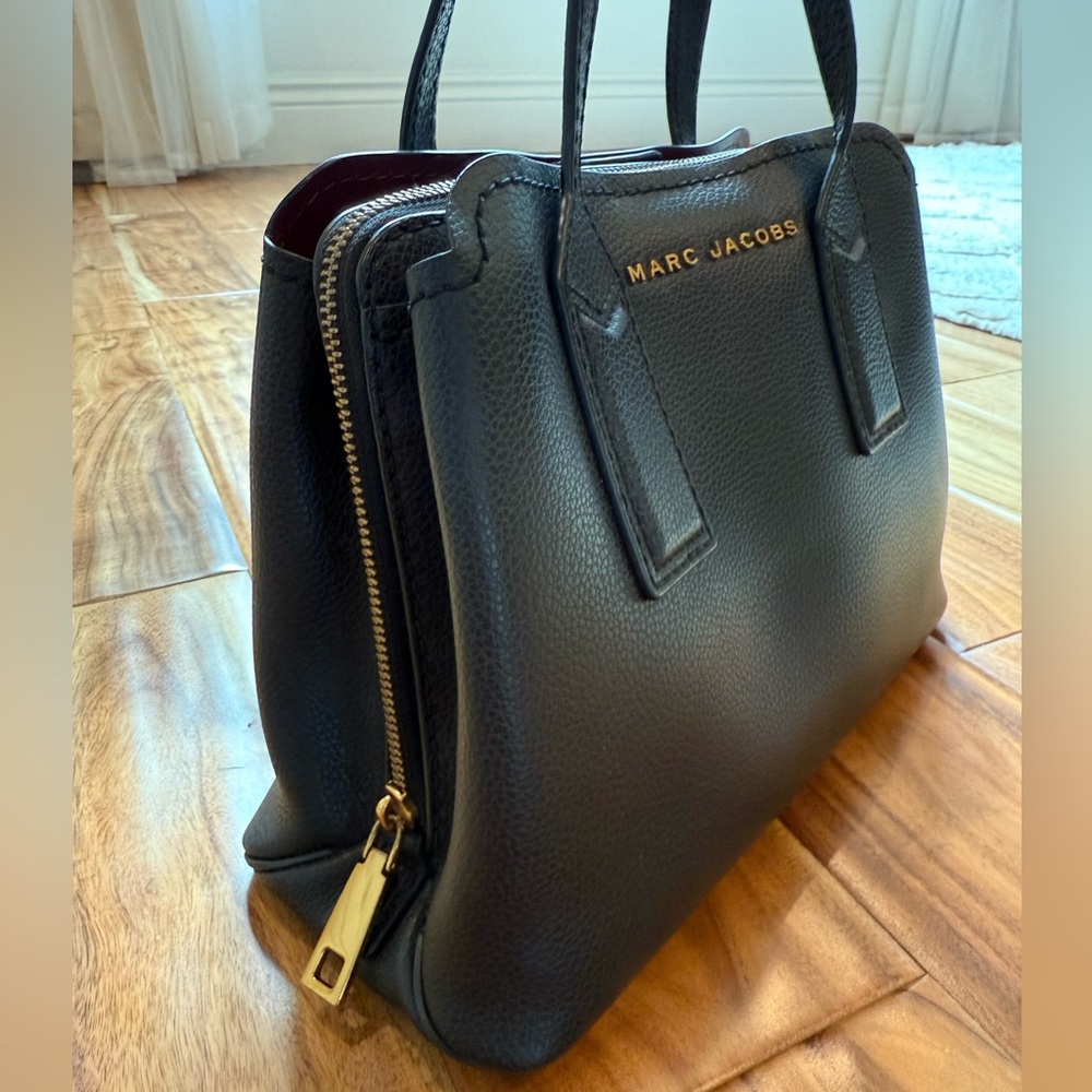 MARC JACOBS - The Editor - Shoulder / Crossbody  Hand Bag - Black Leather